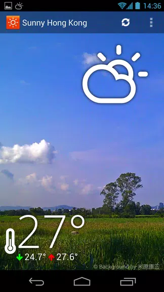 Sunny HK -Weather&Clock Widget スクリーンショット 1