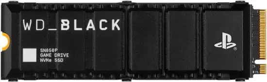 WD - Hitam SN850P 2TB SSD PCIE Gen 4 x4 dengan Heatsink untuk PS5