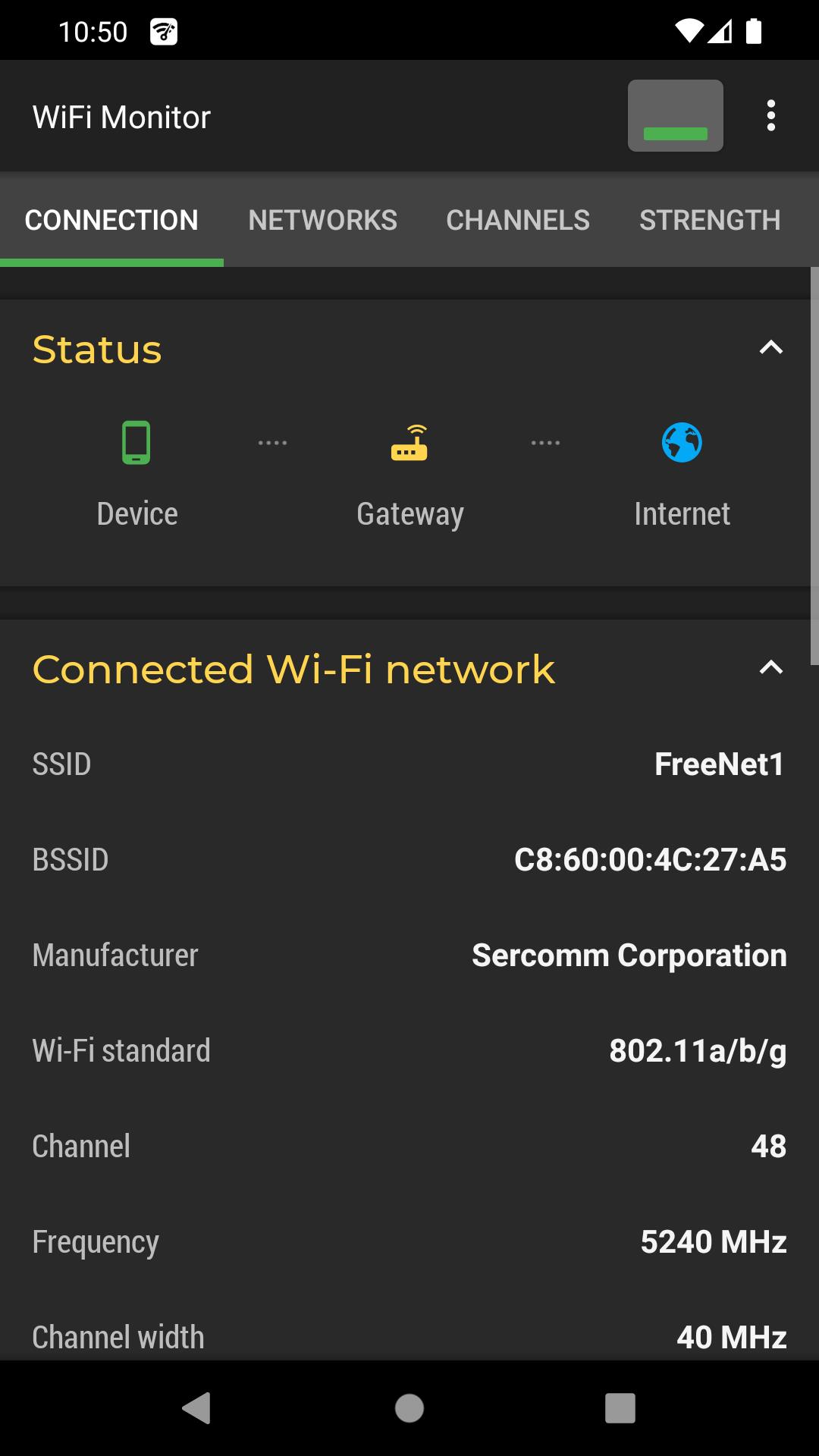 WiFi Monitor: 무선 네트워크 분석기 스크린샷 1
