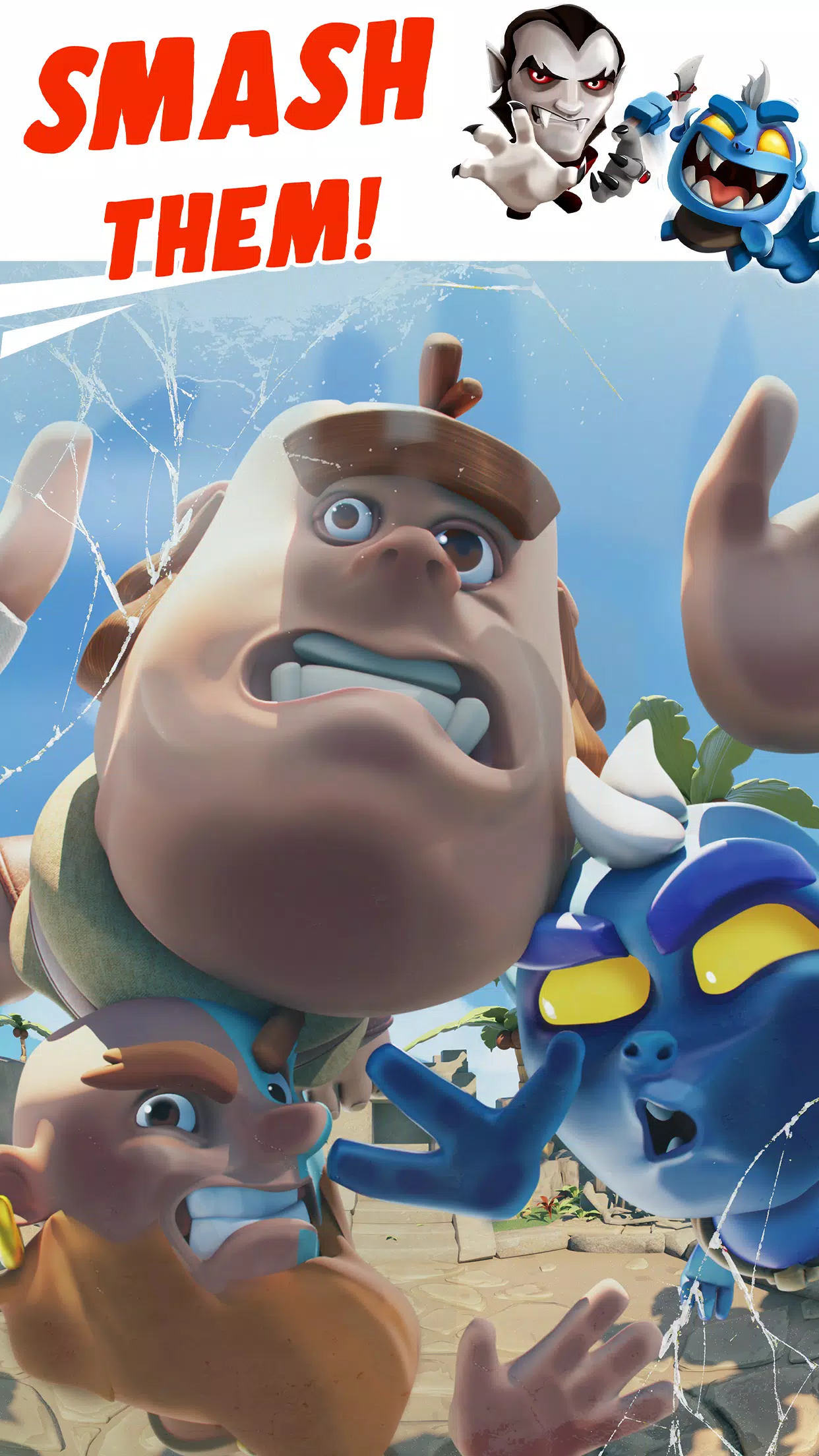 Smashing Four: PvP Hero bump 스크린샷 1