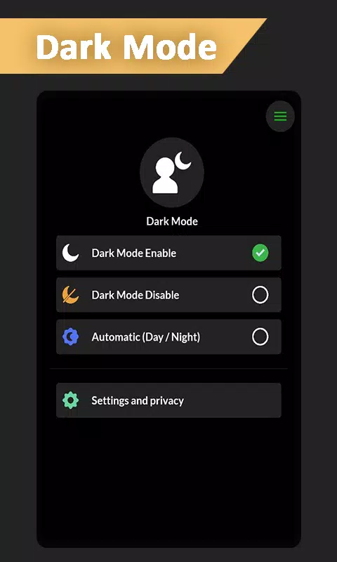 Dark Mode 스크린샷 3