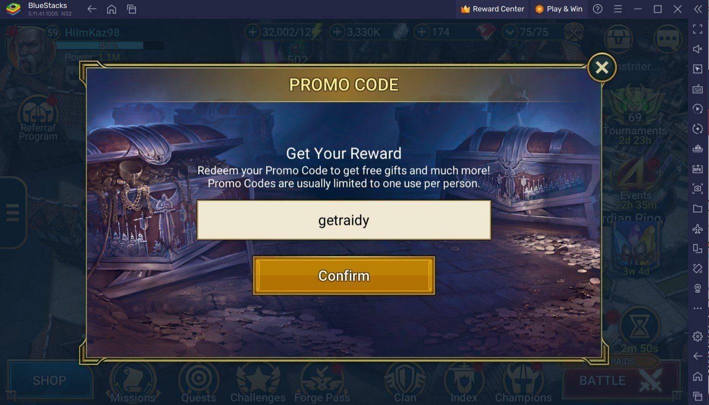 RAID : Shadow Legends- 모든 작업용 구속 코드 2025 년 1 월