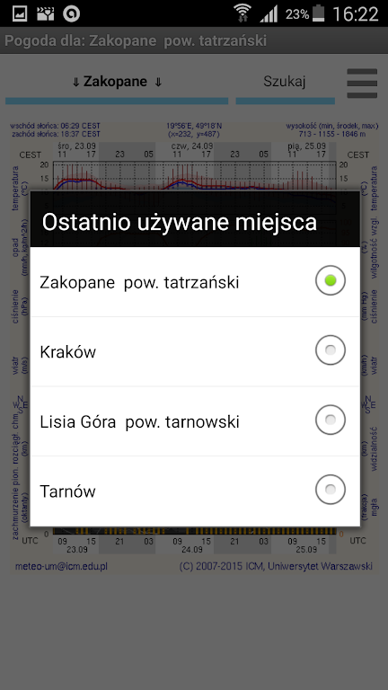Meteo ICM (nieoficjalna) ဖန်သားပြင်ဓာတ်ပုံ 4