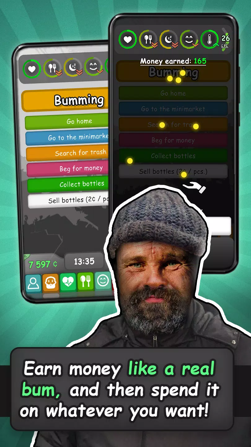 Homeless: Life Simulator Screenshot 1