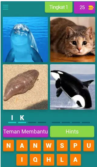 Tebak-tebakan Gambar Hewan Captura de pantalla 1
