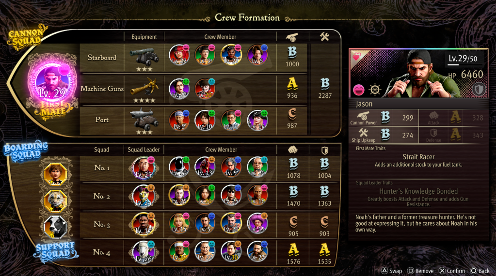 Crew Management Screen