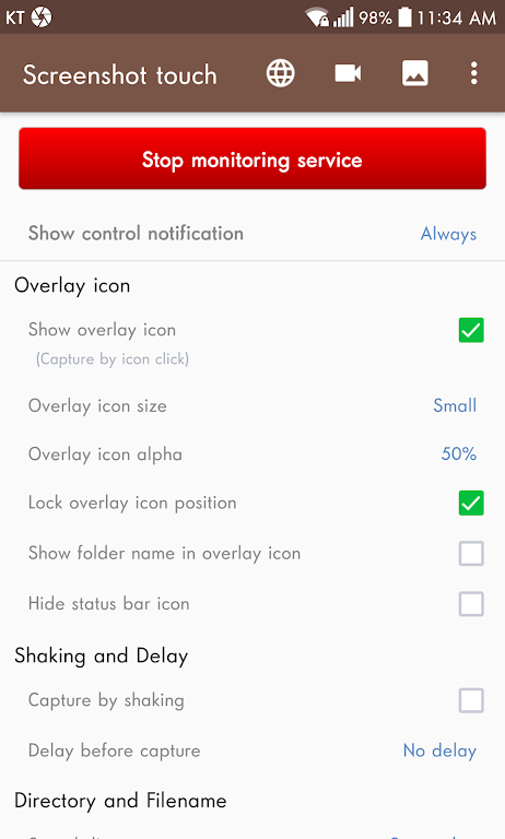 Screenshot Touch Mod ဖန်သားပြင်ဓာတ်ပုံ 1