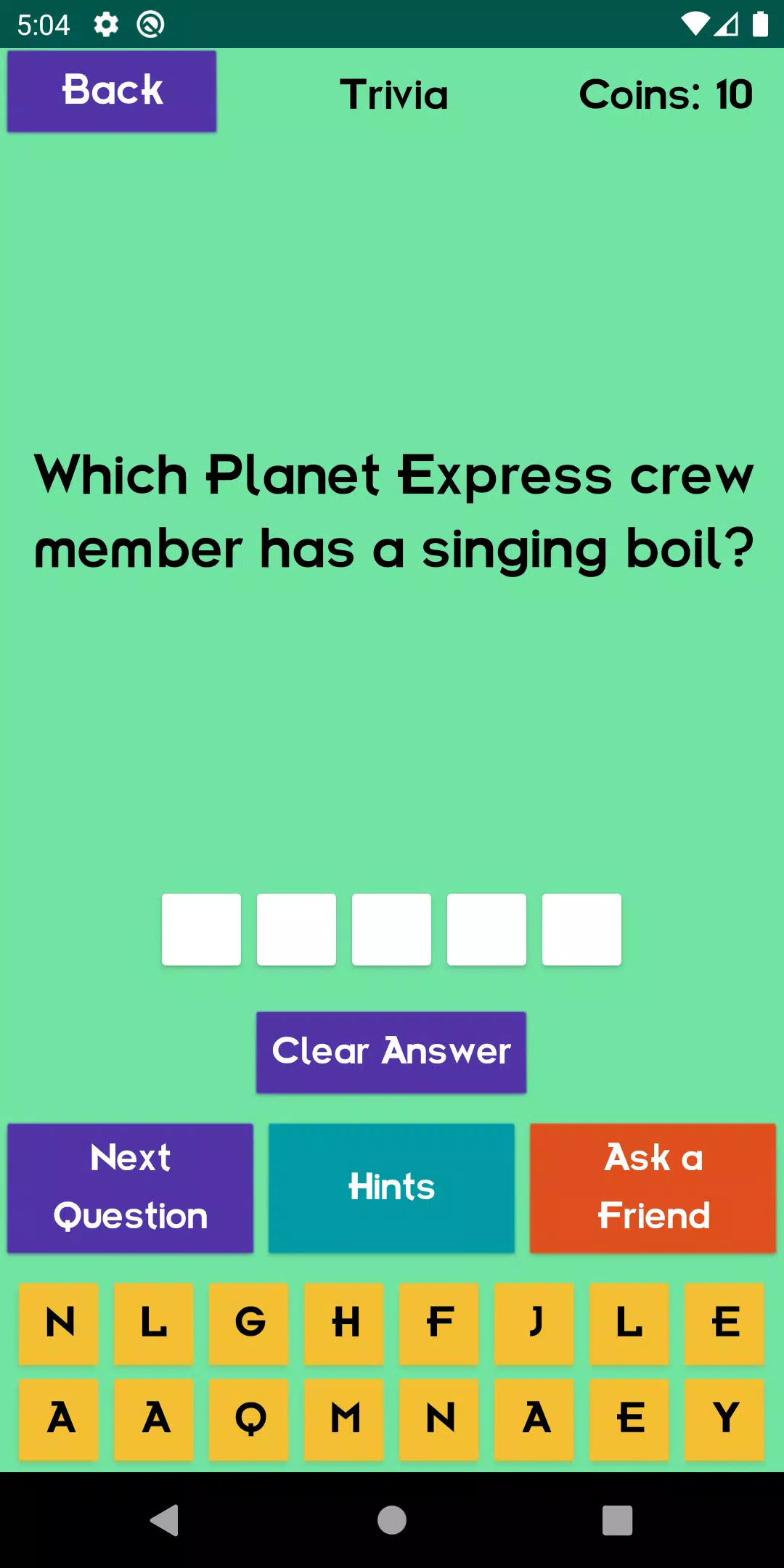 Quiz About Futurama Capture d'écran 3