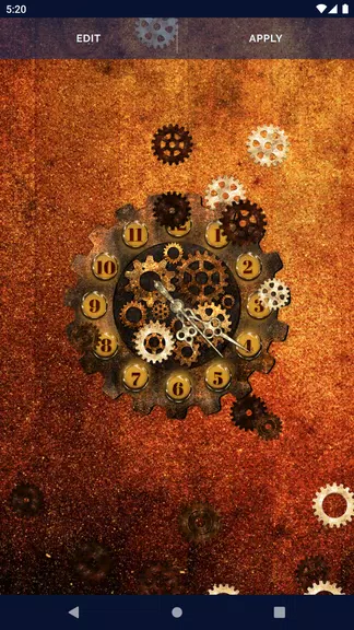 Steampunk Clock Wallpaper Скриншот 4