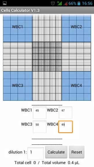 Cells Calculator Captura de tela 1