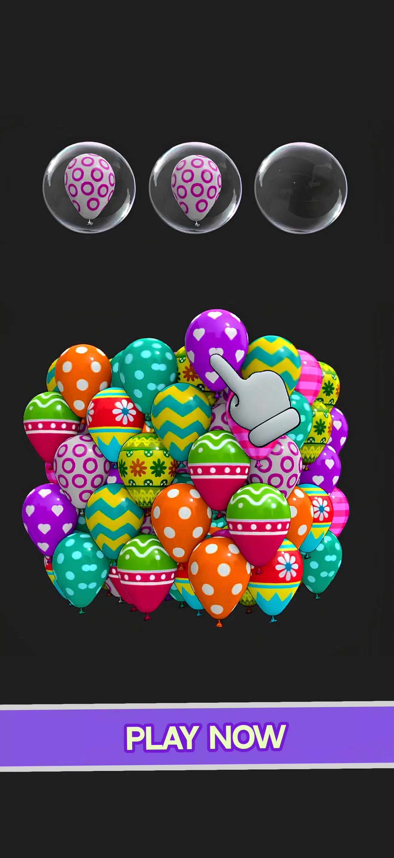 Match Balloons 3D Schermafbeelding 3