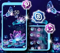 Neon Lotus Launcher Theme Screenshot 4