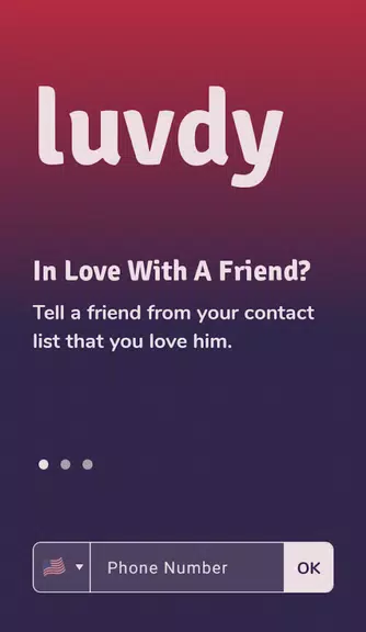luvdy - Anonymous Dating Among Friends Capture d'écran 1