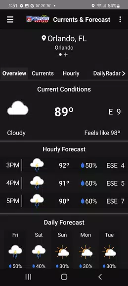 News 6 Pinpoint Weather - WKMG Captura de pantalla 2