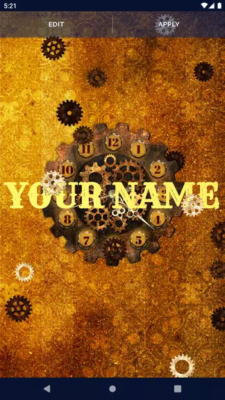 Steampunk Clock Wallpaper Скриншот 2