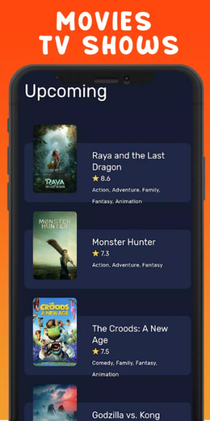 FreeFlix HQ on Android TV Interface