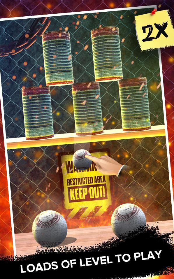 Hit & Knockdown Can Ball Shoot Screenshot 3