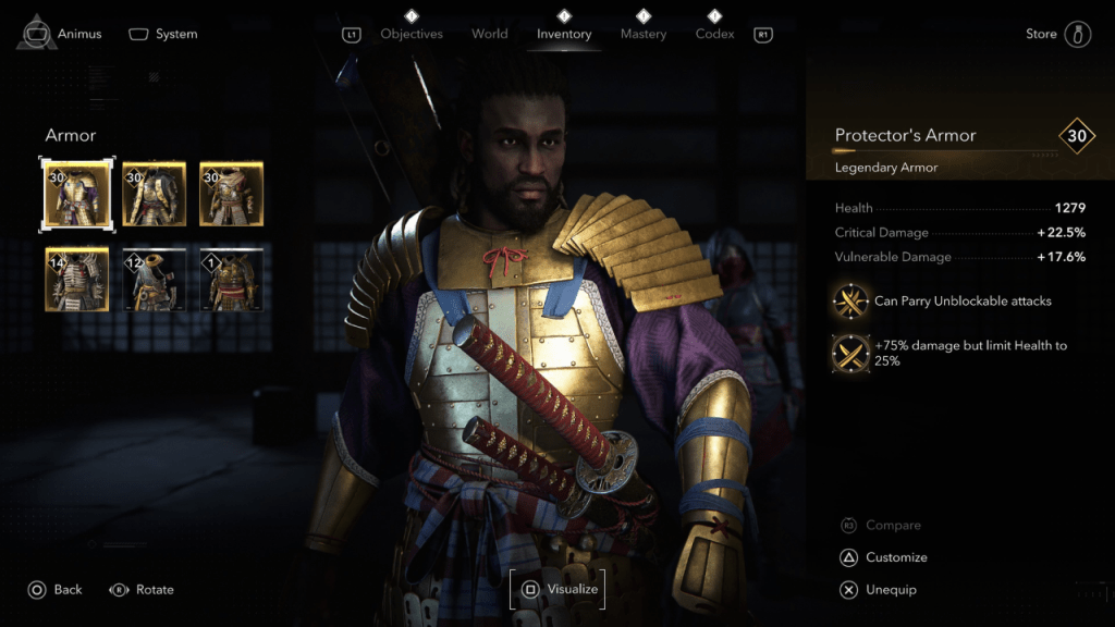 Optimal tournament armor