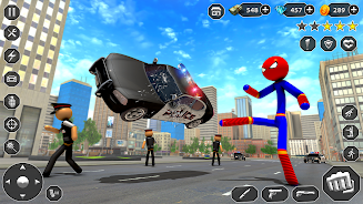 Stick Rope Hero Superhero Game Ảnh chụp màn hình 3