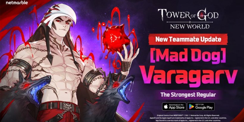 Tower of God: New World Tinatanggap ang SSR [Mad Dog] Varagarv sa Fray kasama ang mga toneladang kaganapan sa in-game