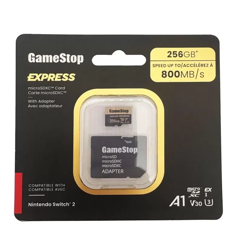 GameStop預訂Switch 2啟動的microSD Express卡