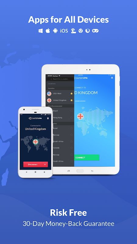 Free VPN Proxy & Hotspot WiFi security - SaferVPN應用截圖第3張