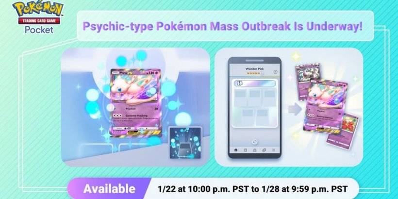 Psychic Pokémon Mass Outbreak ในPokémon TCG Pocket!