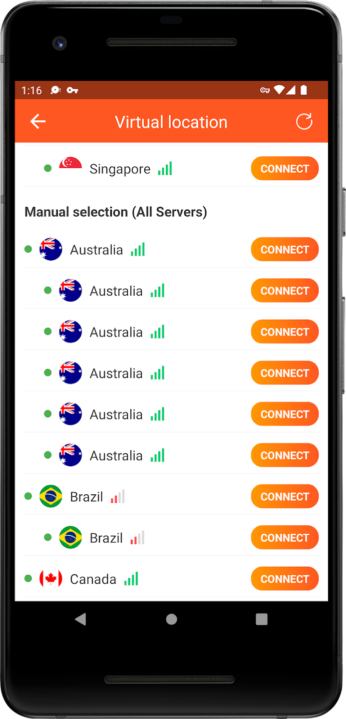 Lion: Fast & Unblock Sites Captura de tela 2