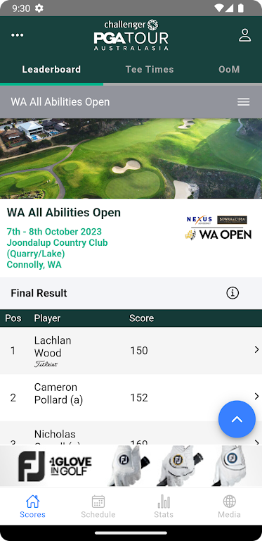 PGA Tour of Australasia Tangkapan skrin 1