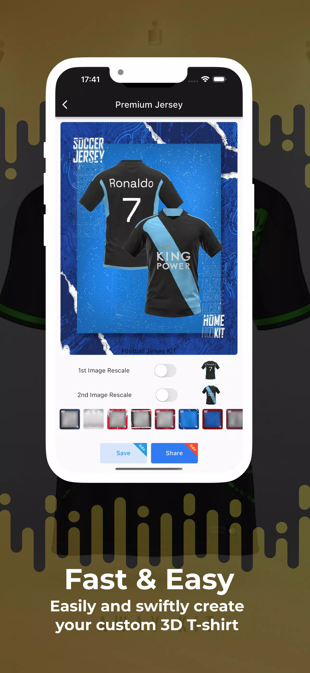 Football Jersey Kit Creator Capture d'écran 2