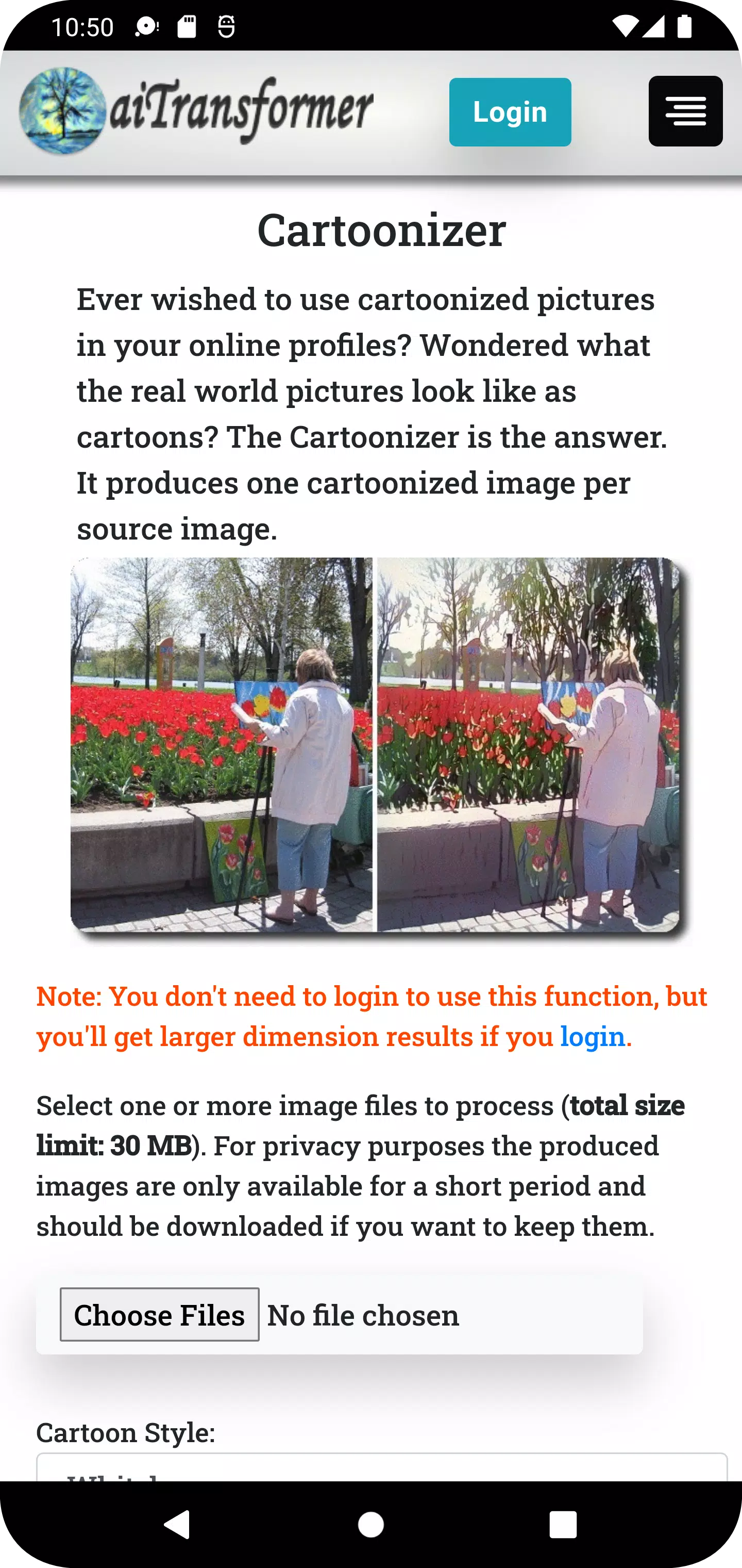 aiTransformer Screenshot 2
