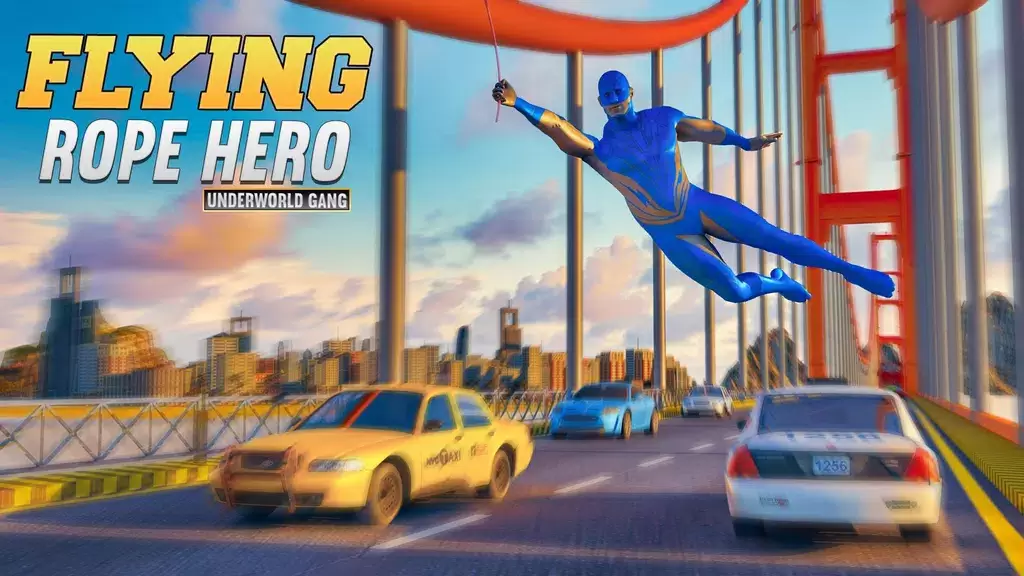 Light Speed Police Robot Rope Hero:Grand Gangster スクリーンショット 1