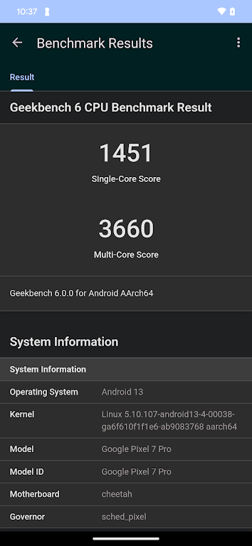 Geekbench 6 Screenshot 2