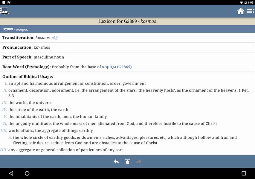 Schermata Blue Letter Bible 2