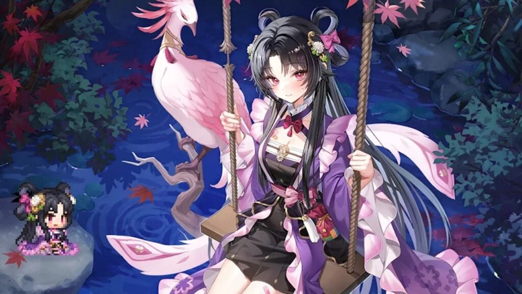 Guardian Talesのワールド20のモトリ山は桜と恐怖でいっぱい