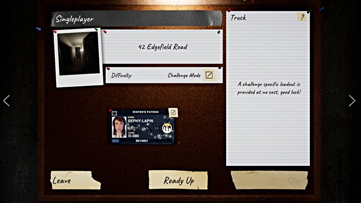 Challenge Mode settings in Phasmophobia
