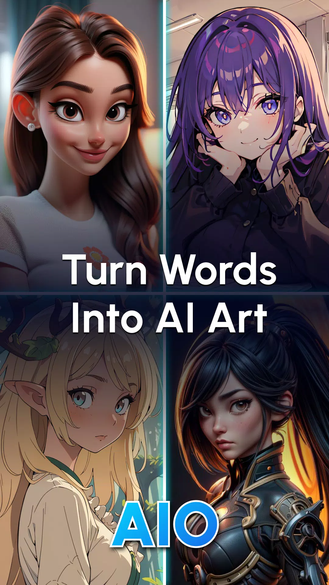 AIO: AI Art & Photo Generator Скриншот 1