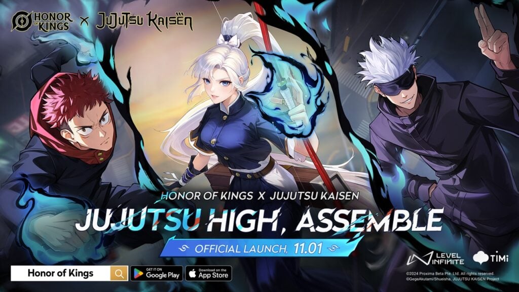 荣誉国王和Jujutsu Kaisen合作今天推出！