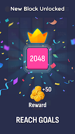 X2: Number Merge Puzzle 2048 ဖန်သားပြင်ဓာတ်ပုံ 3
