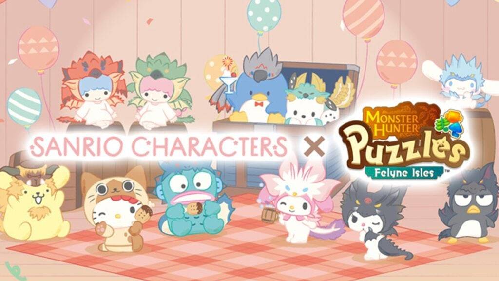 Felyne Isles X Sanrio：Cinnamoroll Avatars在Monster Hunter难题中比比皆是