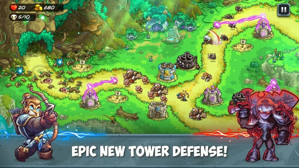Faites équipe avec des héros ainsi que des méchants dans Kingdom Rush 5: Alliance!