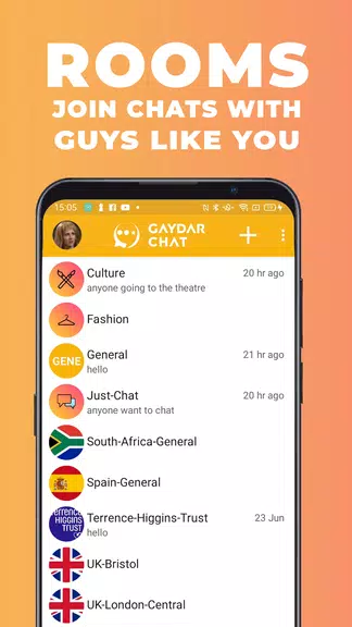 Gaydar Chat Captura de tela 1