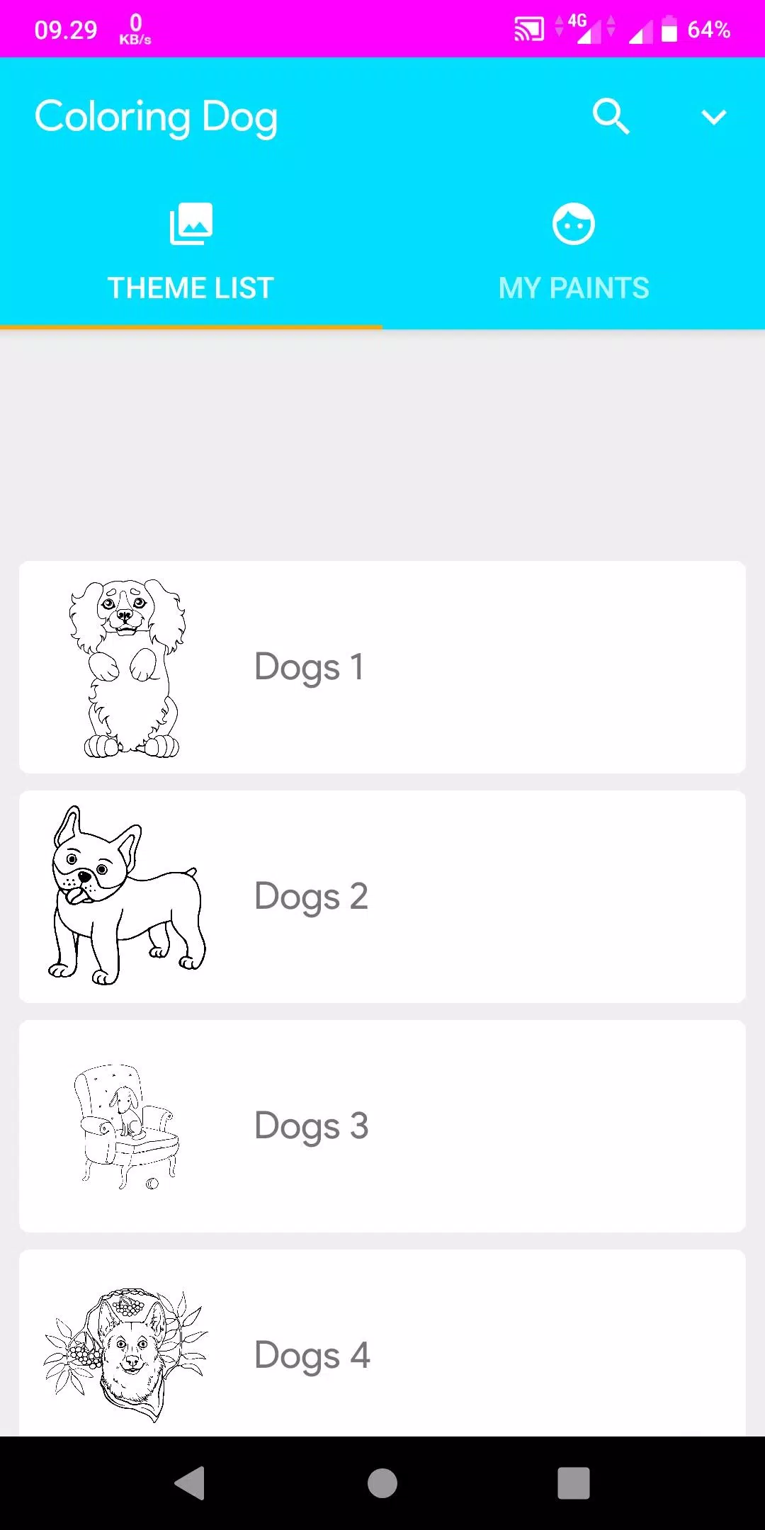 Coloring Dogs Screenshot 1