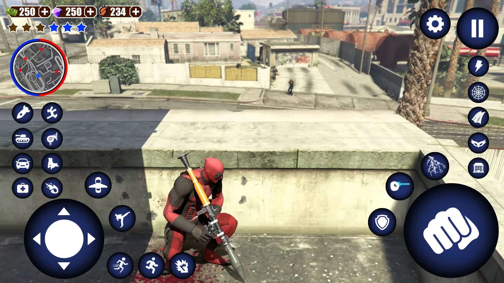 Spider Spiele. Miami Rope Man Screenshot 1
