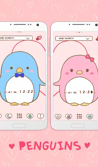 Couple Wallpaper: Penguins Captura de pantalla 1