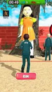 Red light green light game 3D Ekran Görüntüsü 4
