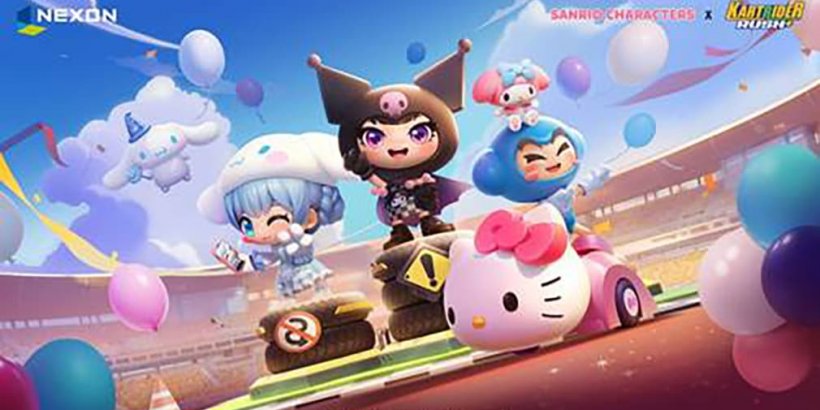 Kartrider Rush与Sanrio Hello Kitty主题的合作伙伴