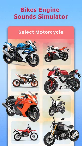Super Bike Engine Sounds Sim Captura de tela 1