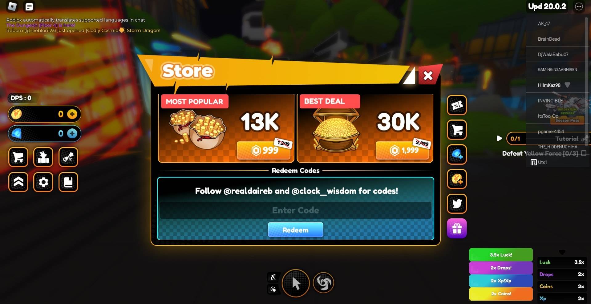 Simulator de champions anime - tous les codes de rachat de travail janvier 2025