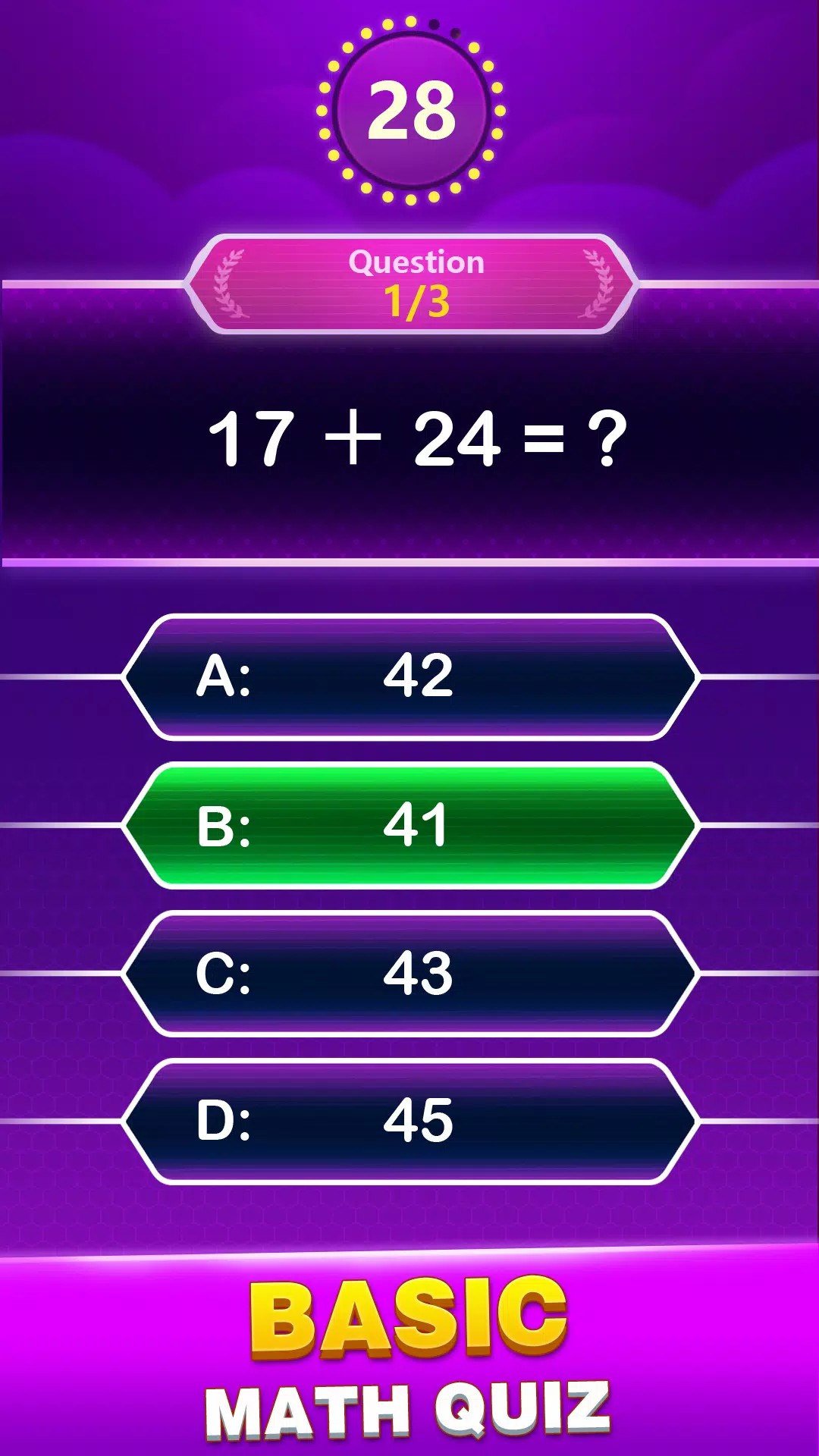 Math Trivia Screenshot 1